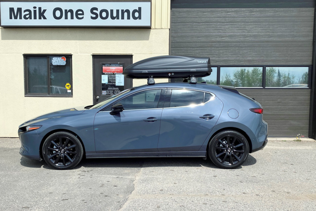 2021 Mazda3 Hatch with professional window tint in North Bay